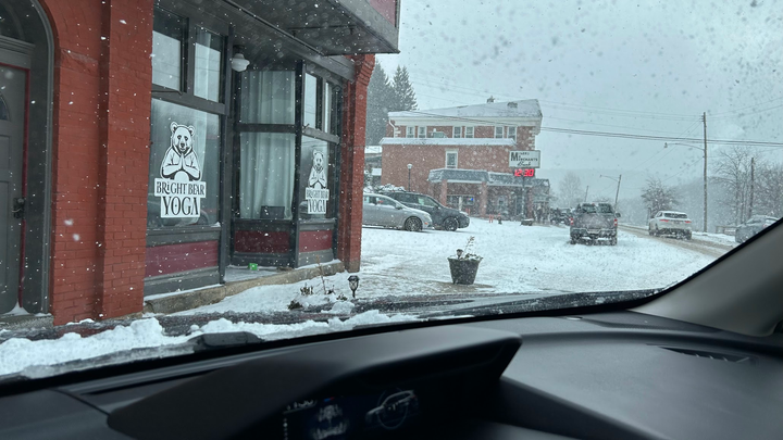 Snowy day in Thomas, WV